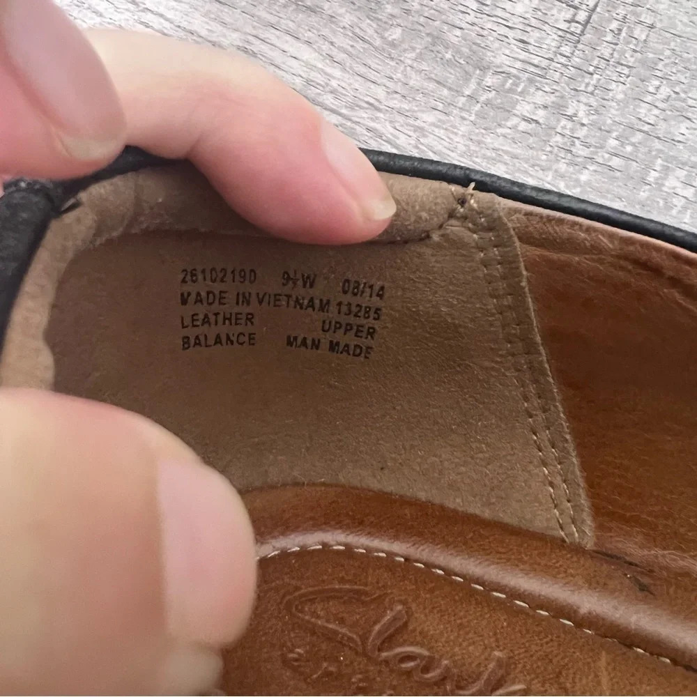 Clarks Artisan Aubria Myth Black Leather Slip On Loafers - Picture 7 of 7